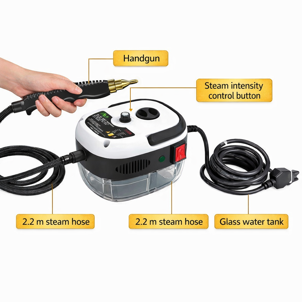 VapoClean™ Pro – Handheld High-Pressure Steam Cleaner